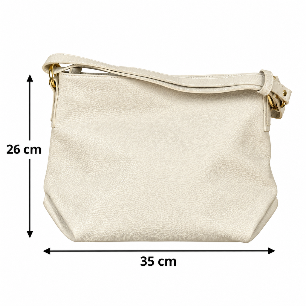 Borsa manico allungabile piccola Beige
