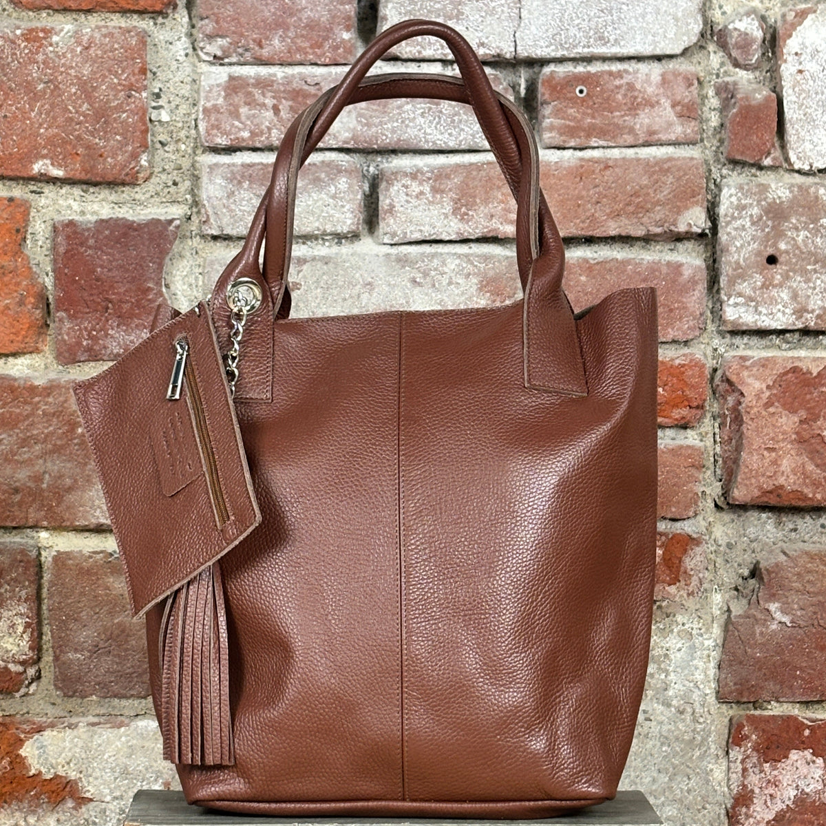 Borsa portafoglio Marrone