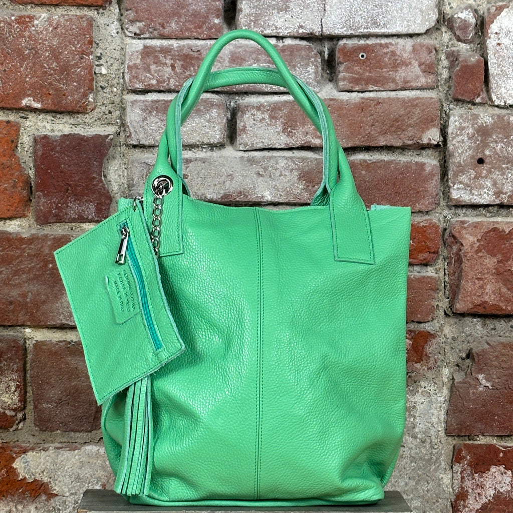 Borsa portafoglio Verde acqua