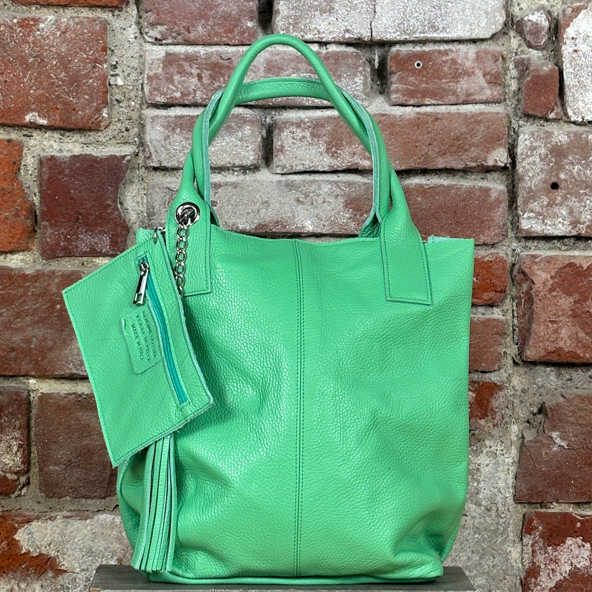 Borsa portafoglio Verde acqua