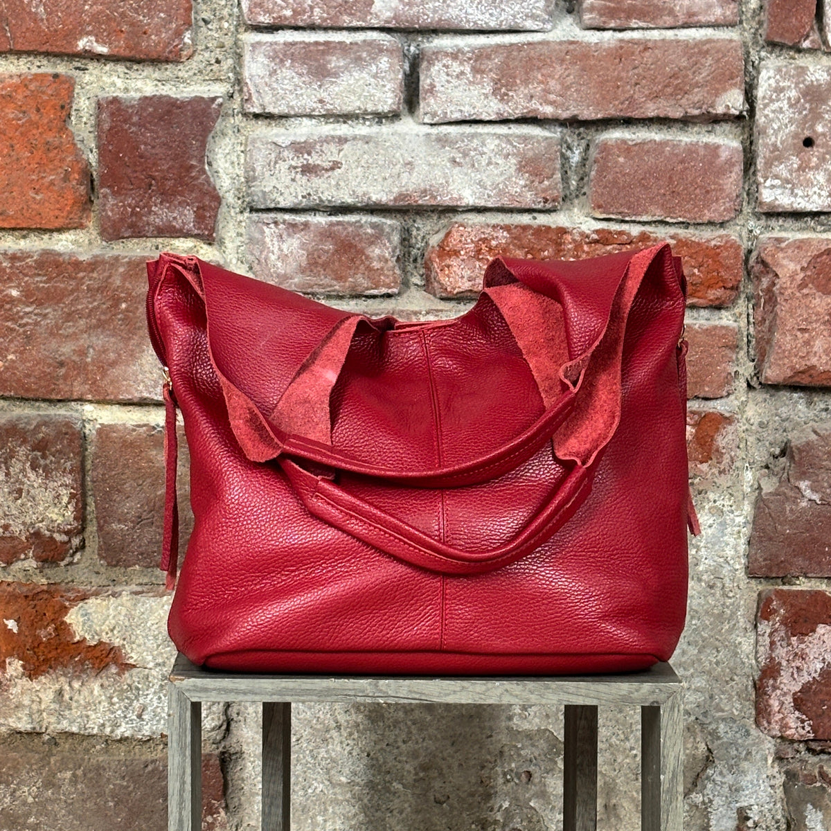 Borsa manico molle Rosso