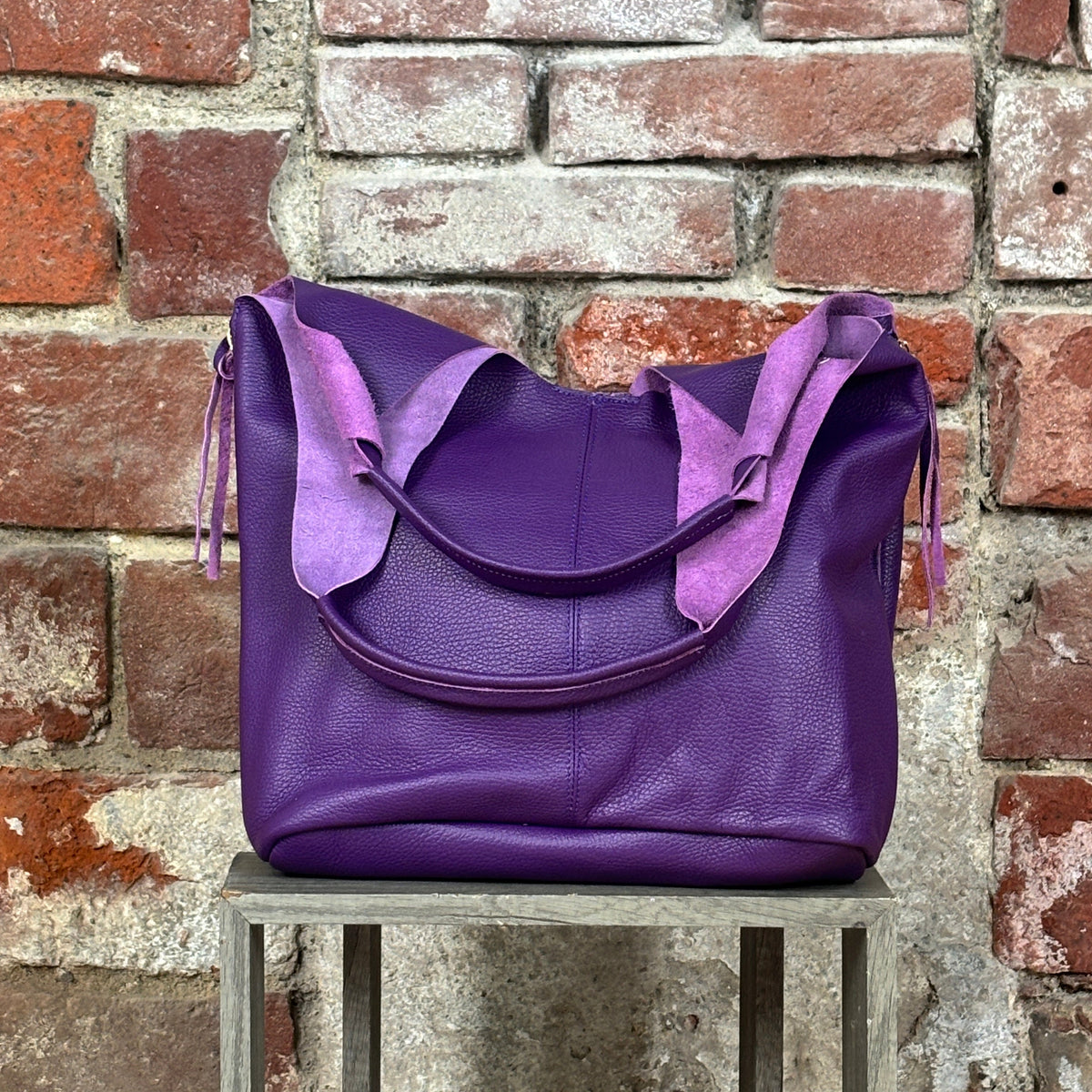 Borsa manico molle Viola