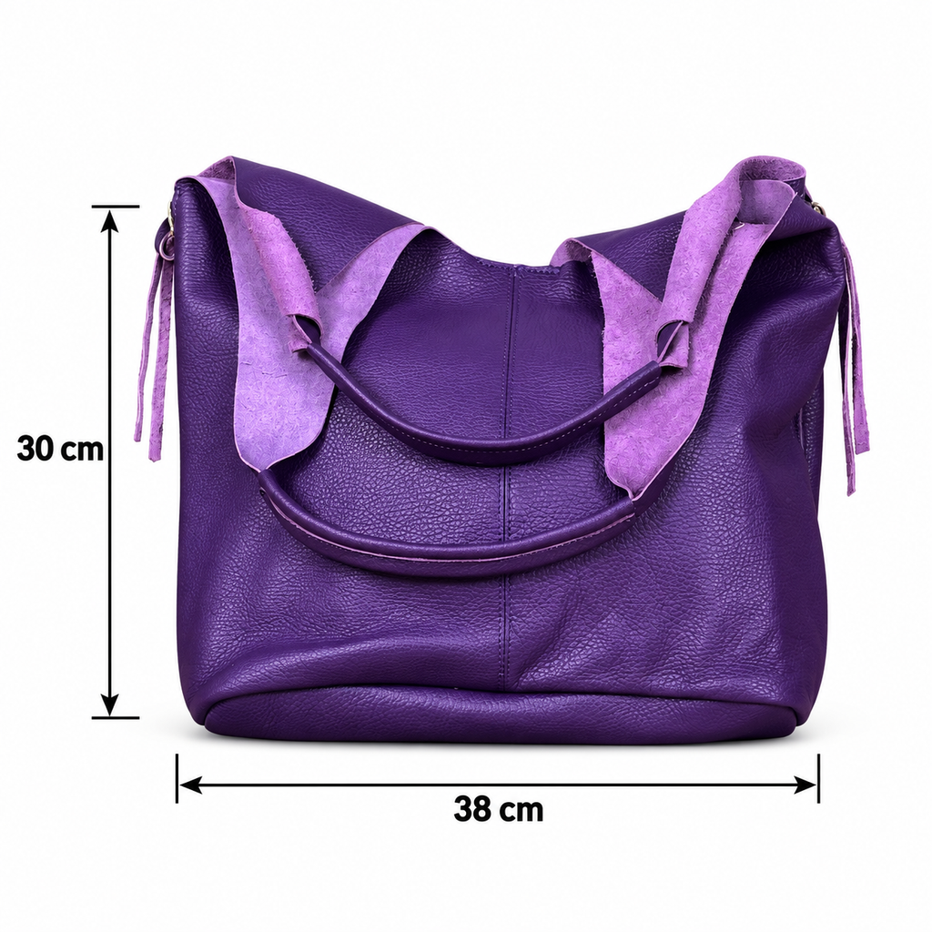 Borsa manico molle Viola