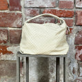 Borsa intrecciata Beige
