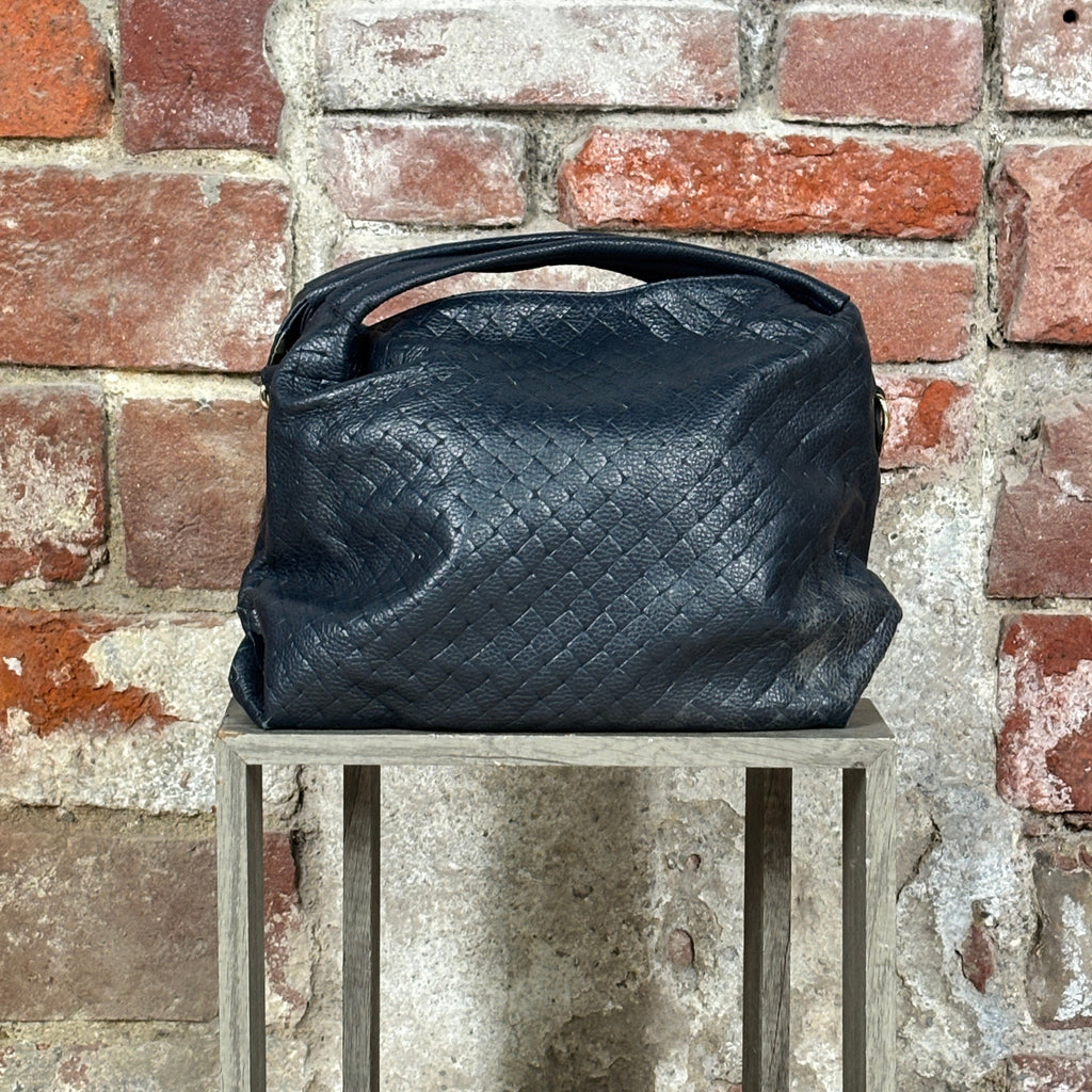 Borsa intrecciata Blu