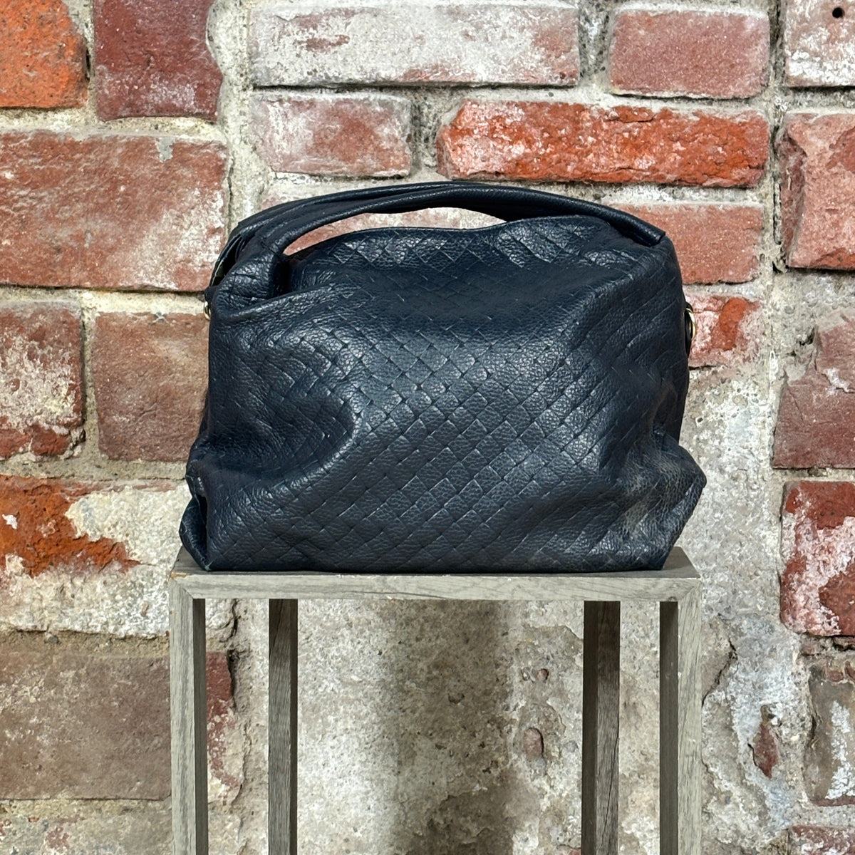 Borsa intrecciata Blu