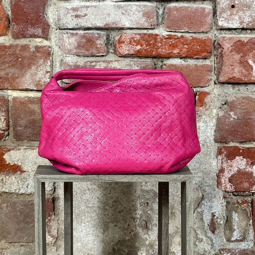 Borsa intrecciata Fucsia