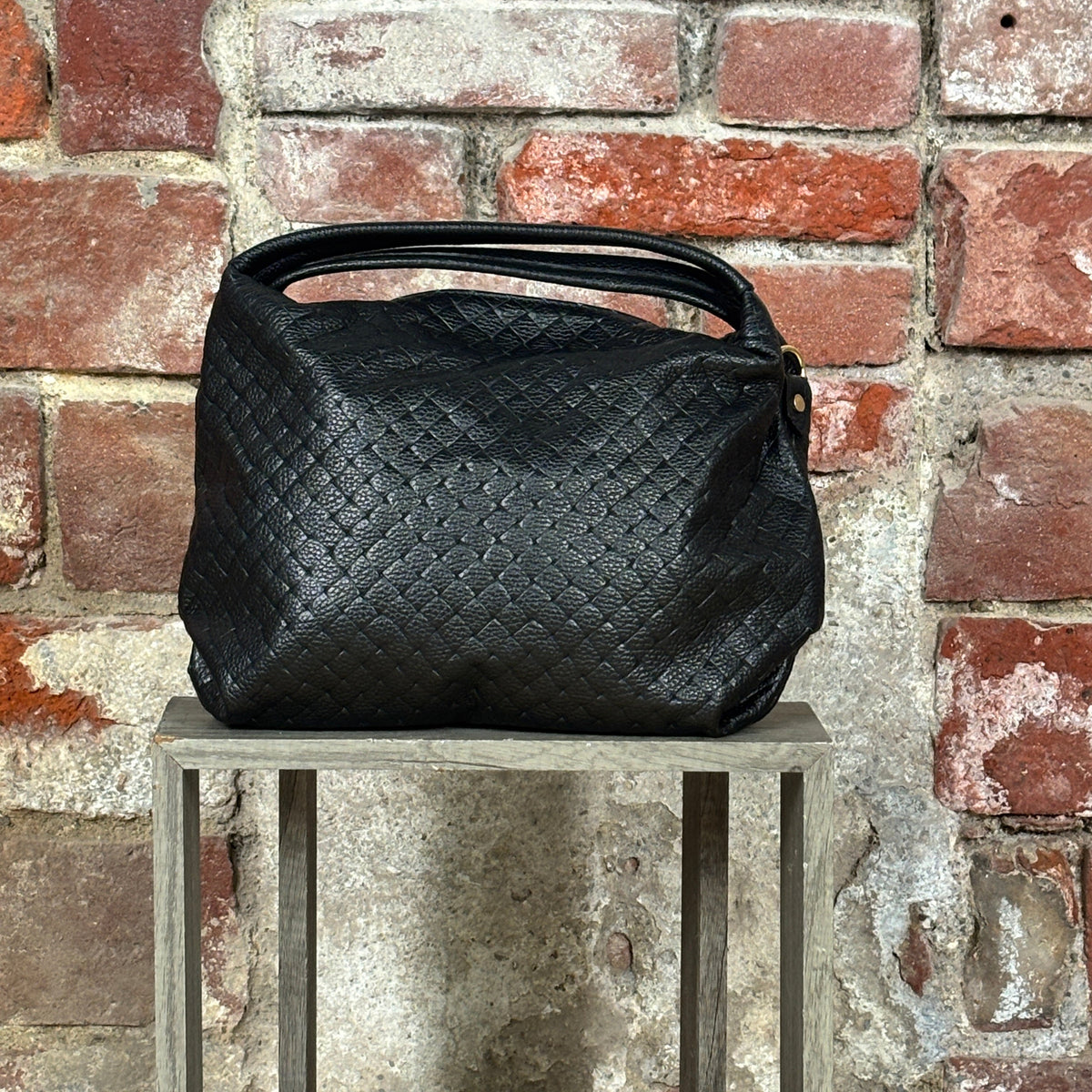 Borsa intrecciata Nero