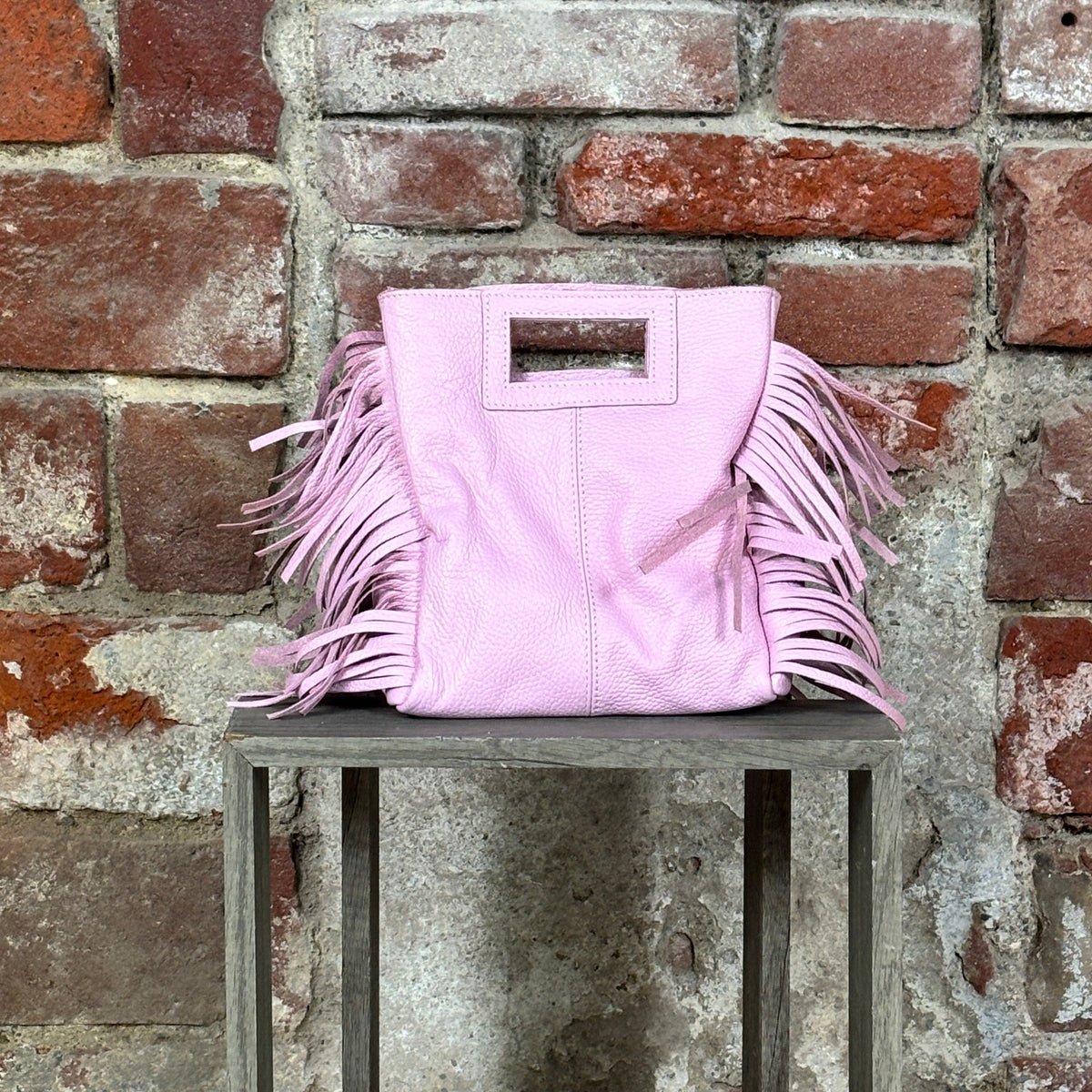 Borsa con frange liscia  Bubble