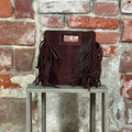 Borsa con frange scamosciate Vinaccia