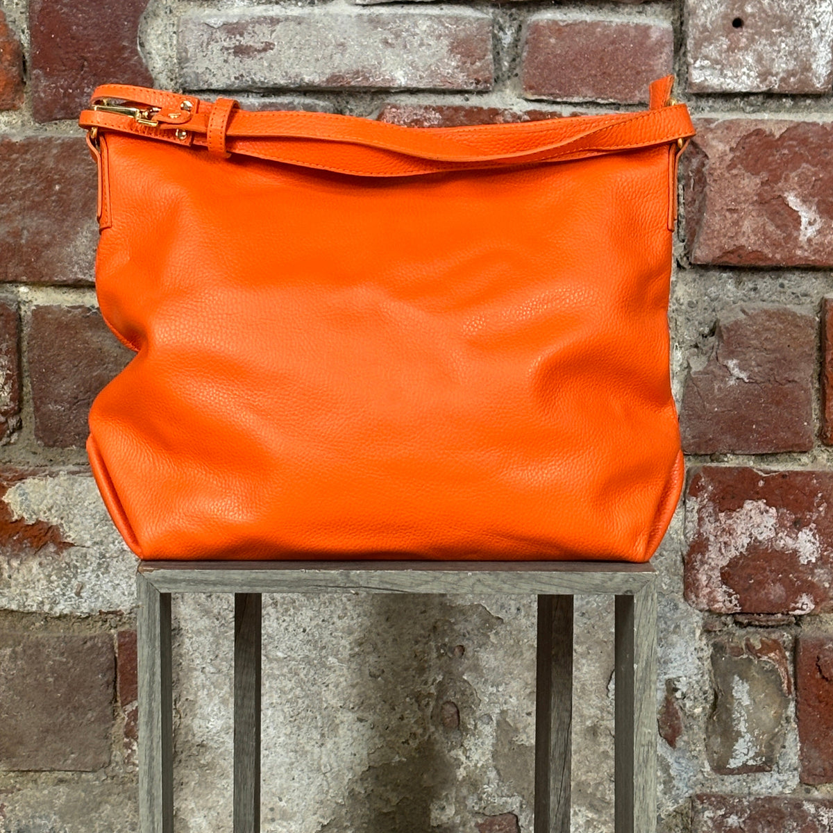 Borsa con manico allungabile grande Arancione