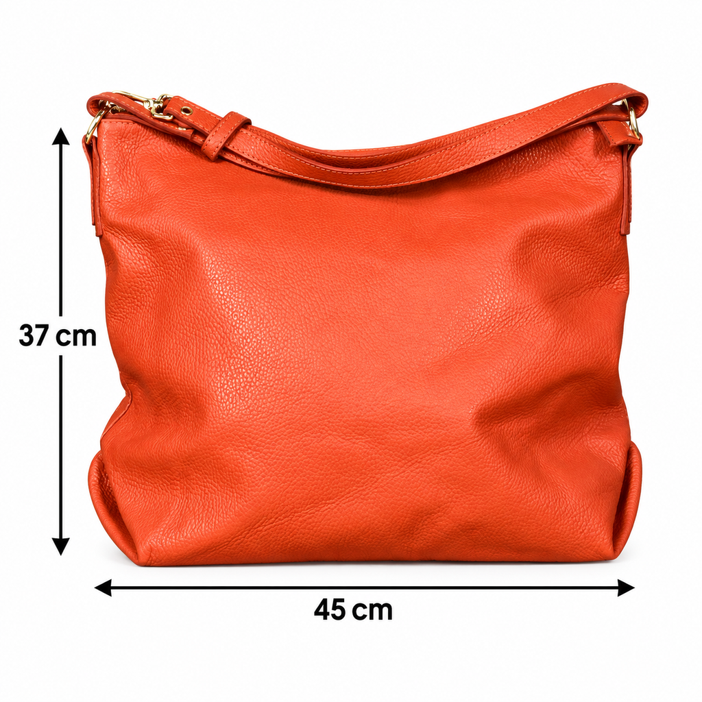 Borsa con manico allungabile grande Rosso