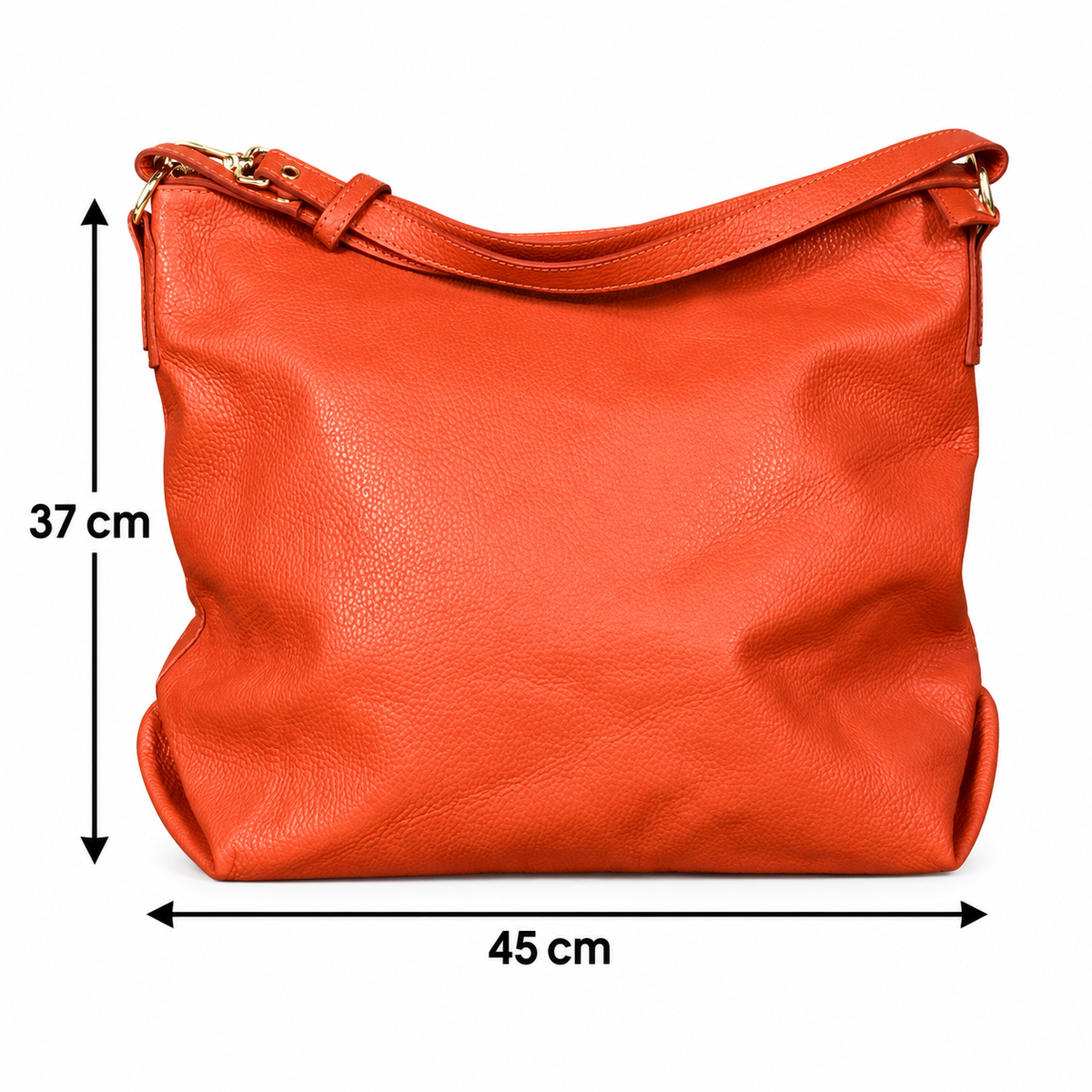 Borsa con manico allungabile grande Rosso
