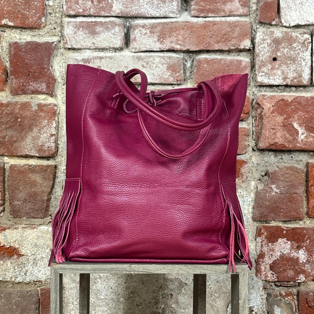 Shopper con frange Vinaccia