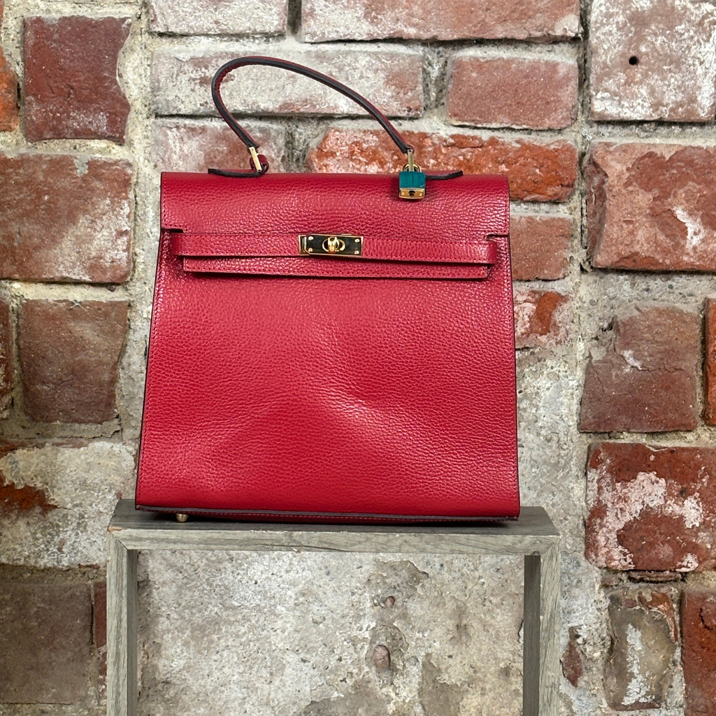 Borsa rigida Rosso
