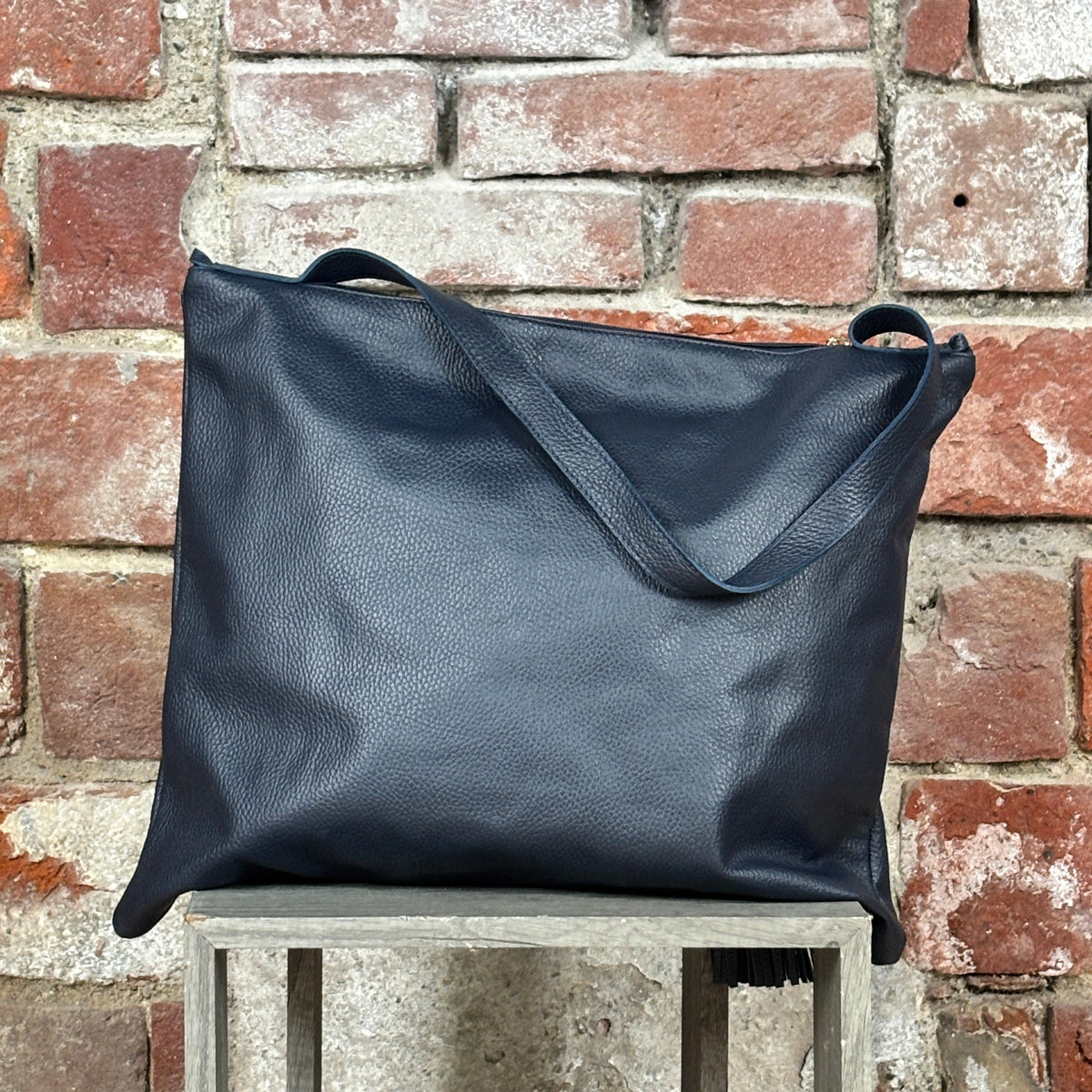 Borsa manico lungo Blu