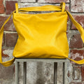 Borsa zaino grande Giallo