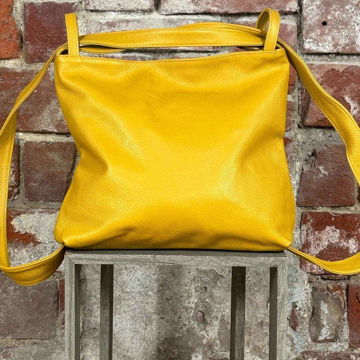 Borsa zaino grande Giallo