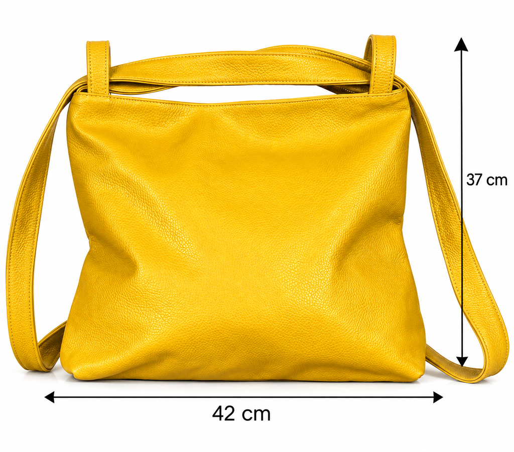 Borsa zaino grande Giallo