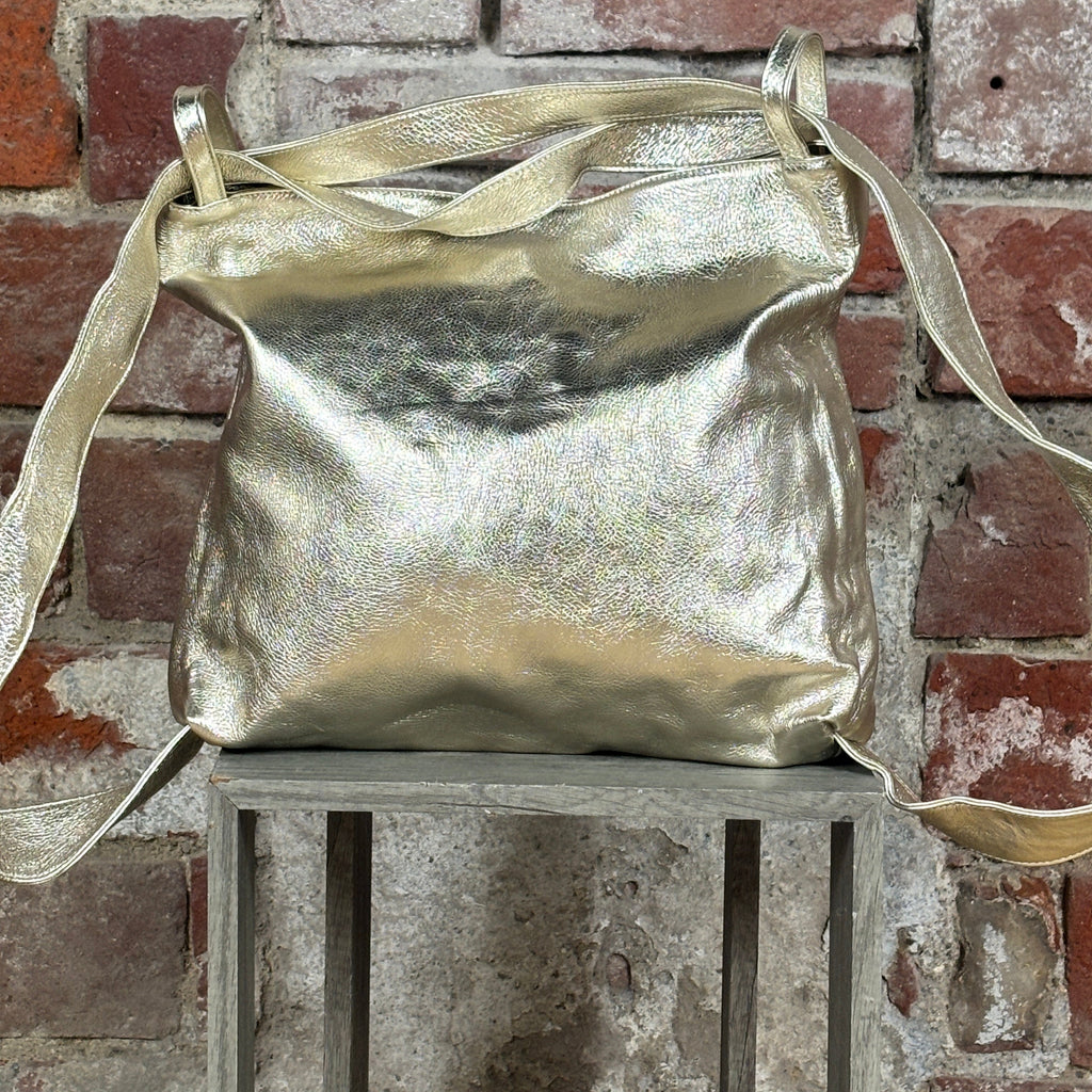 Borsa zaino grande Oro