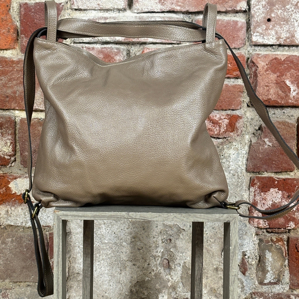 Borsa zaino grande Tortora