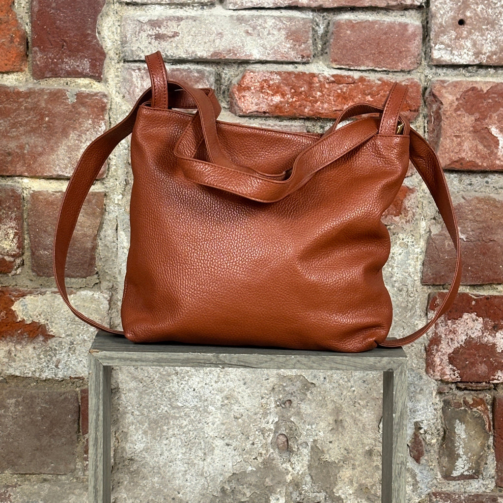 Borsa zaino piccolo  Cuoio