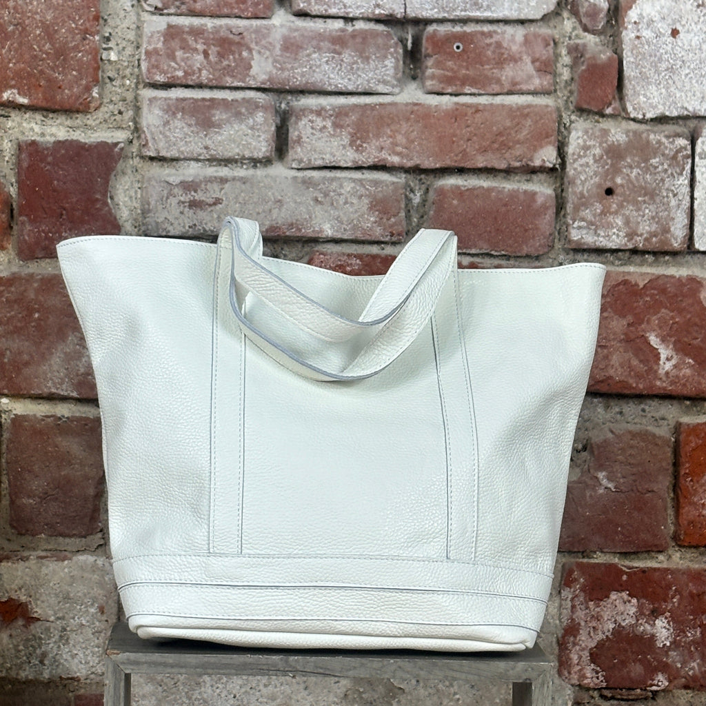 Borsa 2 strisce davanti  Bianco