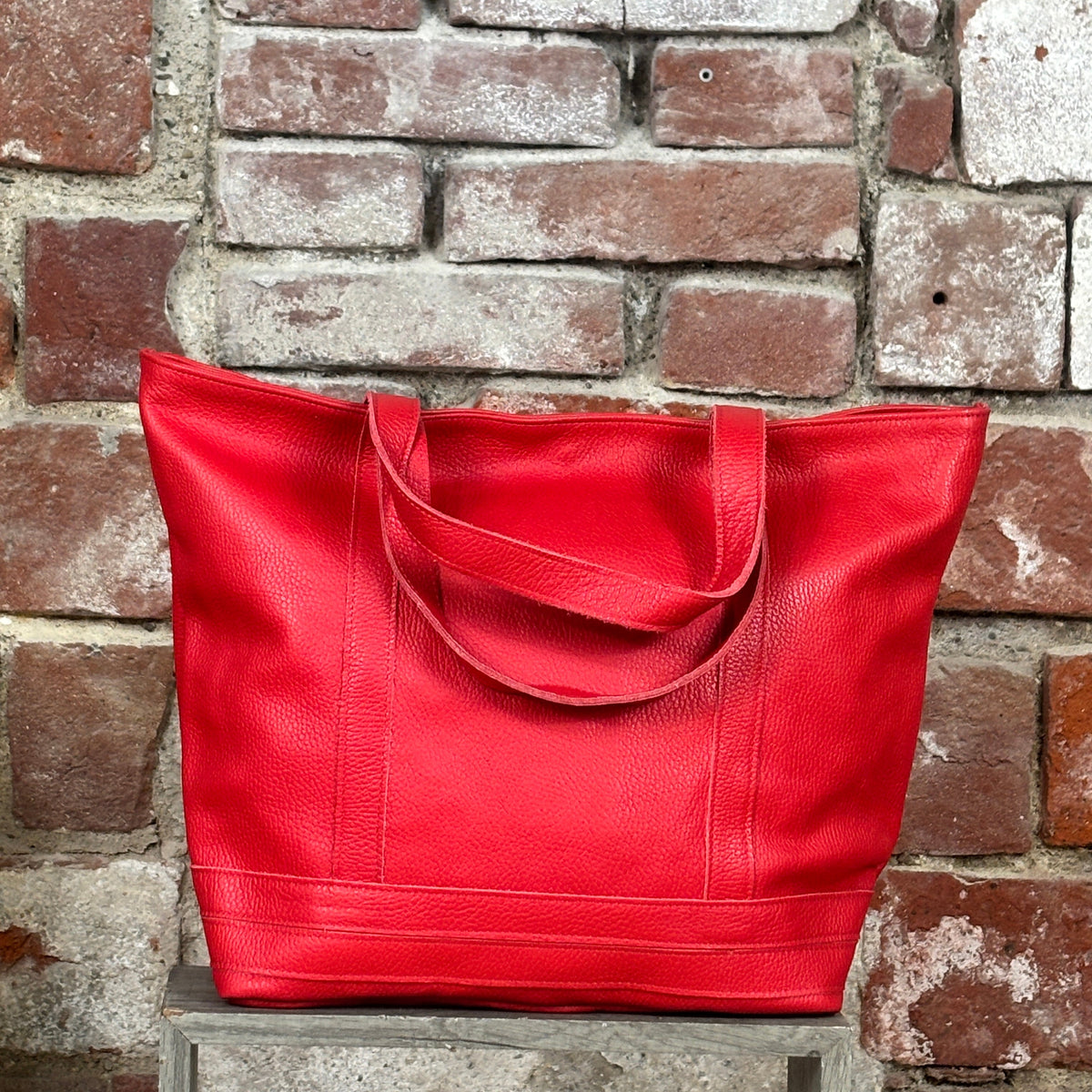 Borsa 2 strisce davanti  Rosso
