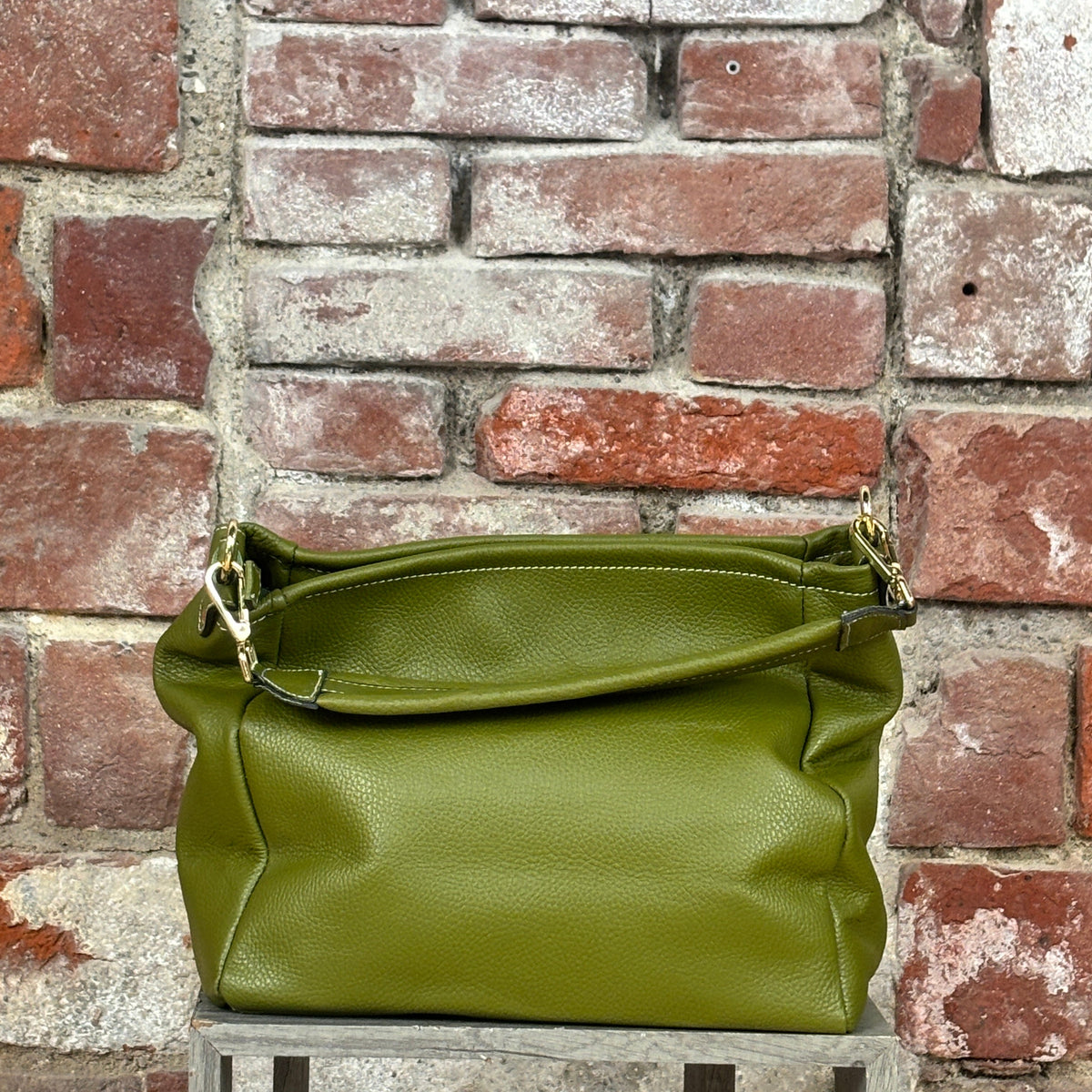 Borsa manico grande Pistacchio