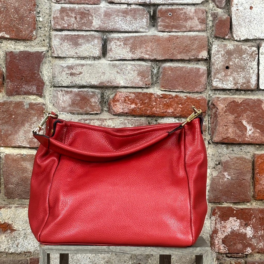 Borsa manico grande Rosso