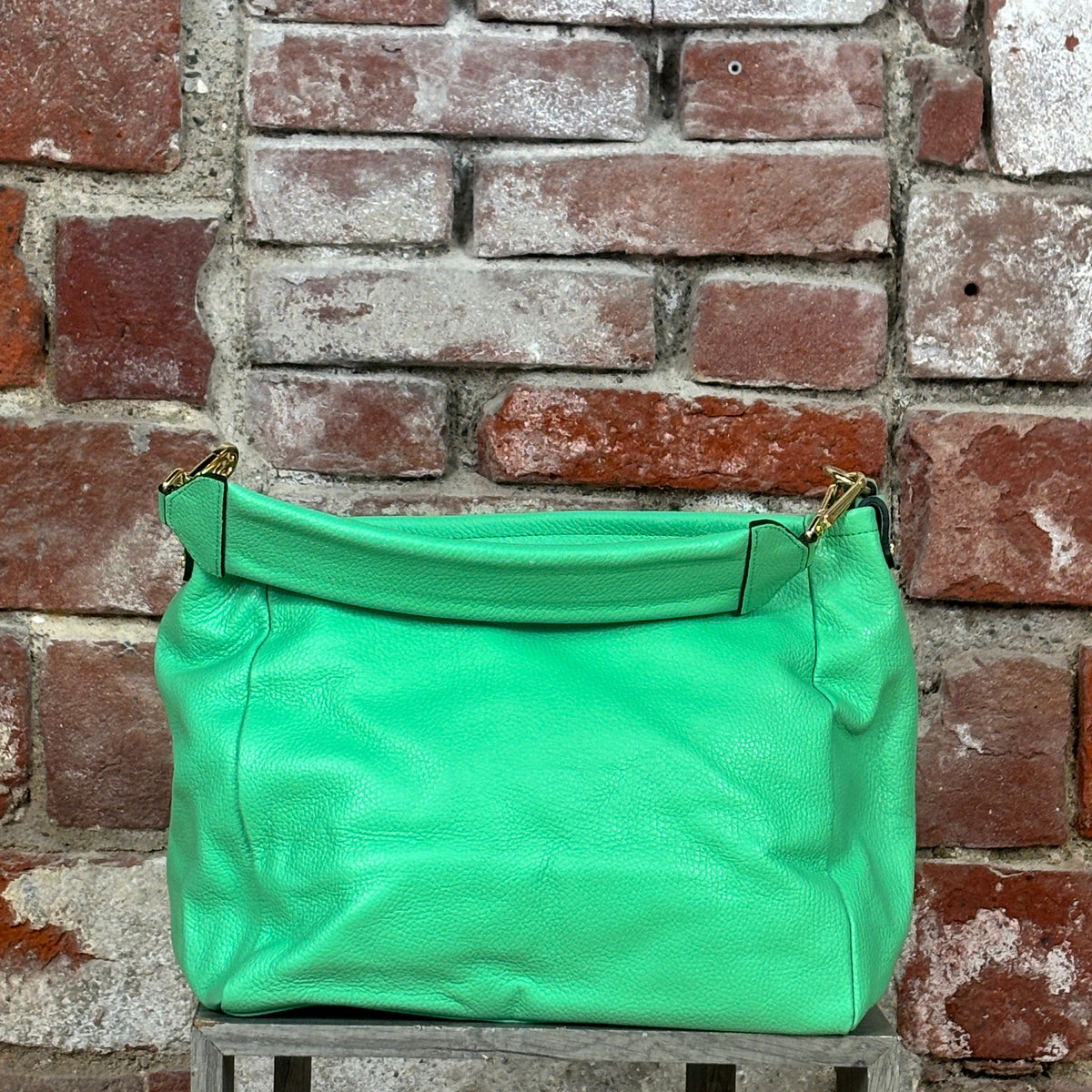Borsa manico grande Verde acqua