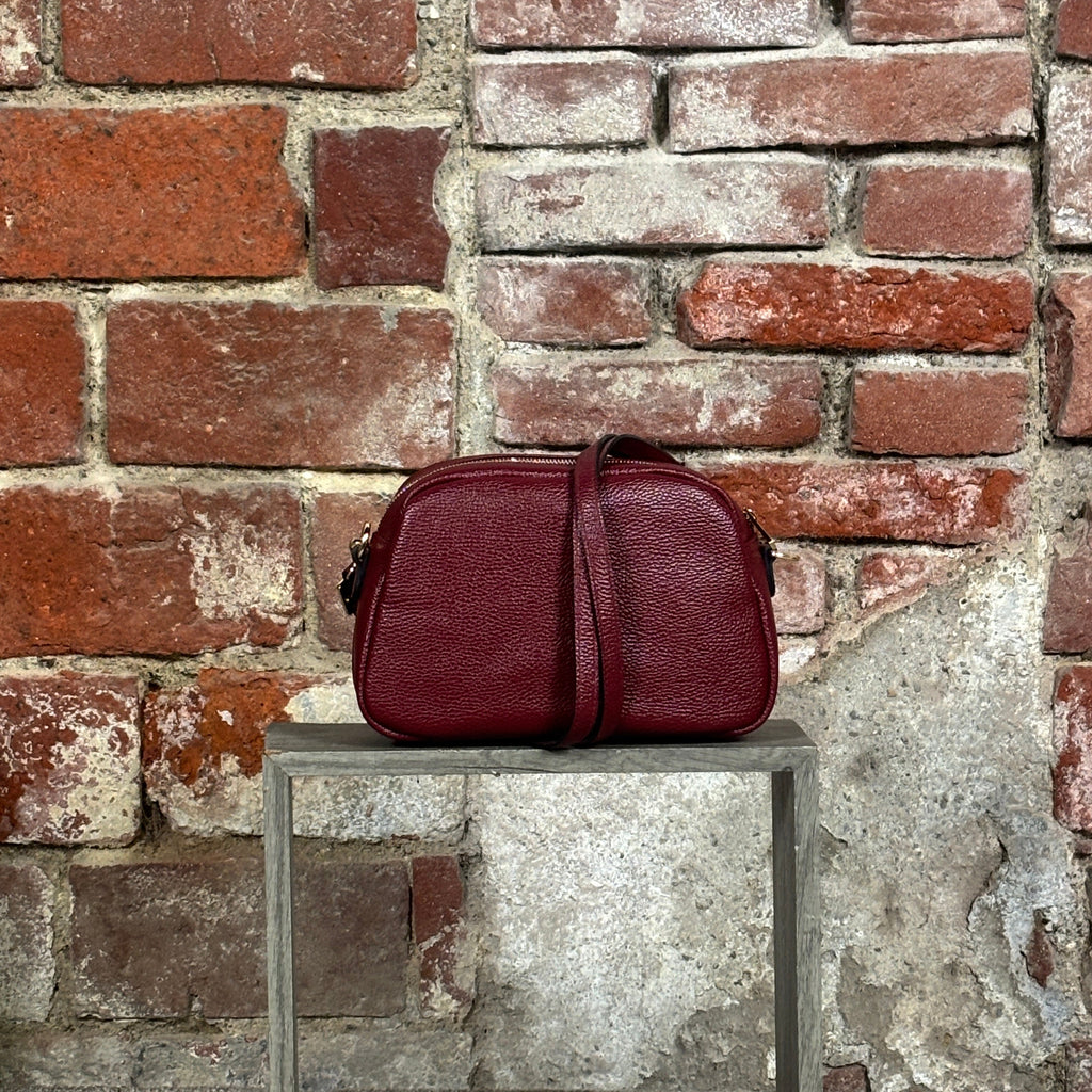 Borsa 1 zip grande Bordeaux