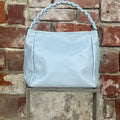 Borsa con manico a treccia  Azzurro