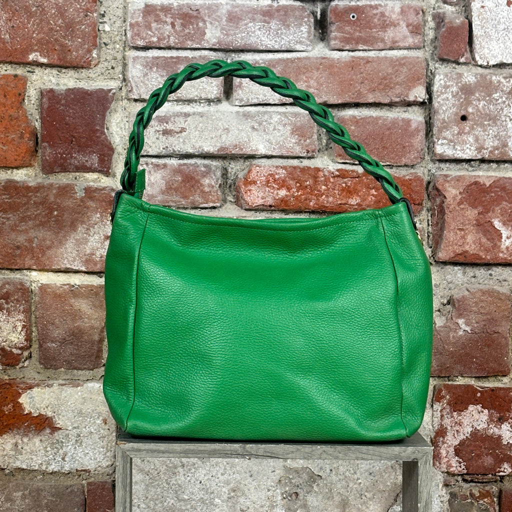 Borsa con manico a treccia  Verde