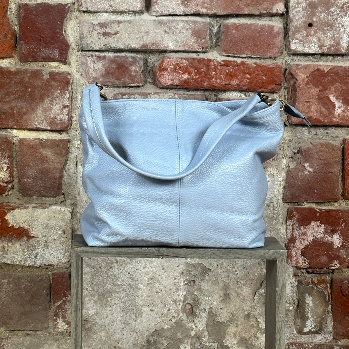 Borsa 1 manico quadrata Azzurro