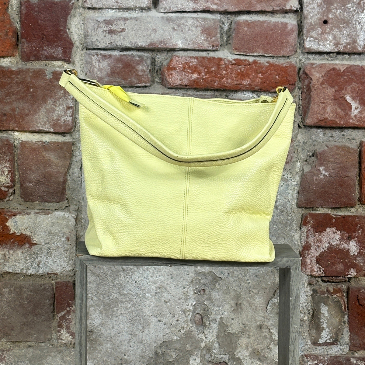 Borsa 1 manico quadrata Burro