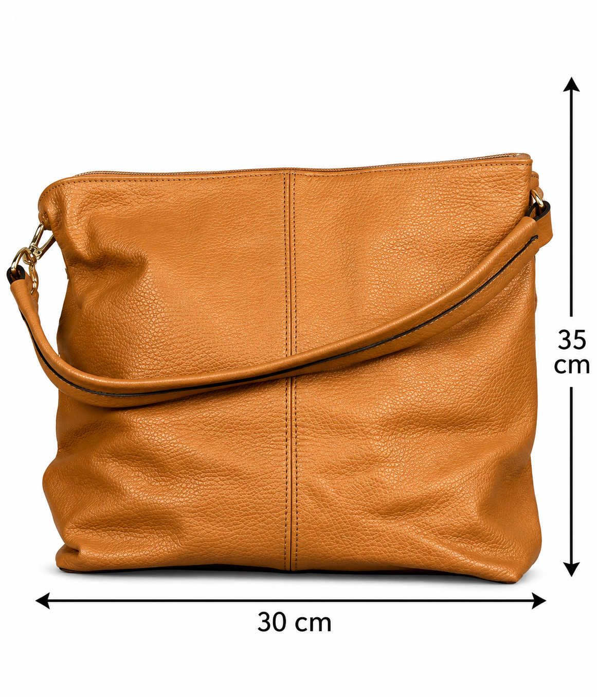 Borsa 1 manico quadrata Cammello