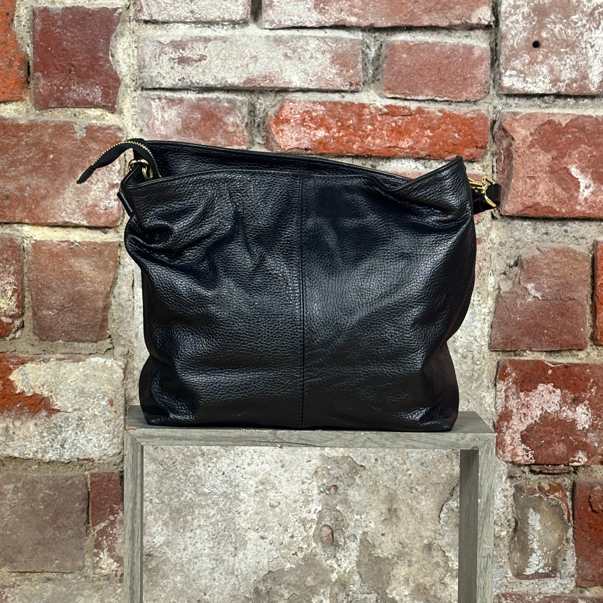 Borsa 1 manico quadrata Nero