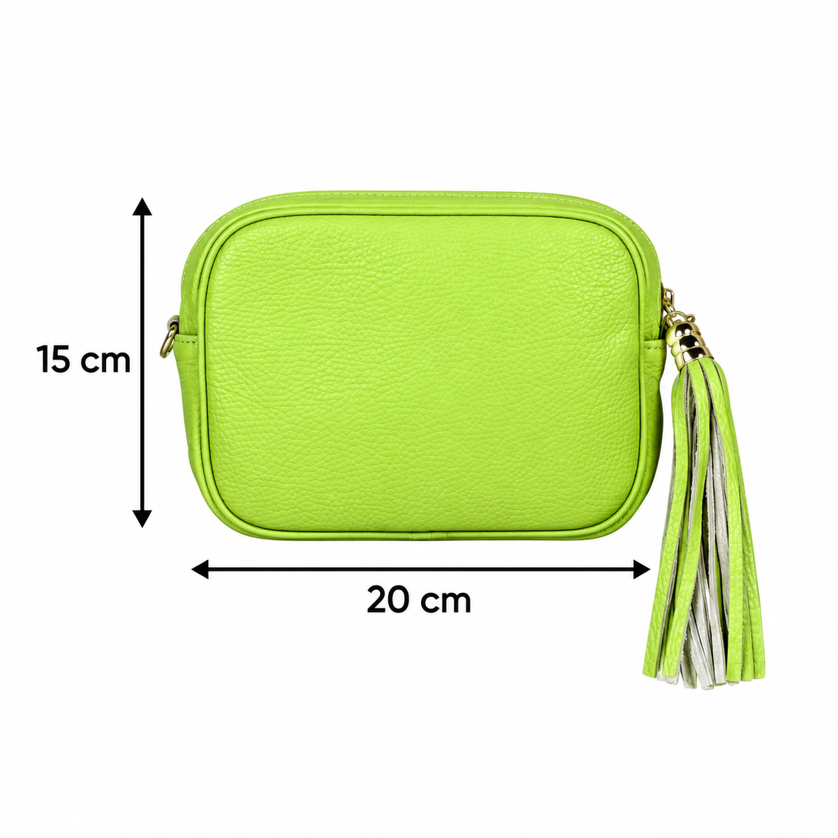 Pochette 1 zip Lime