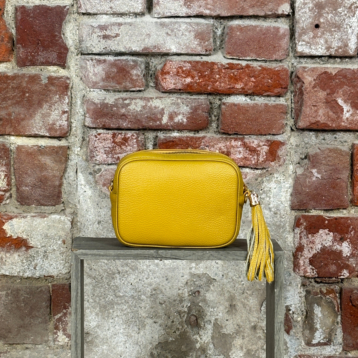Pochette 1 zip Senape