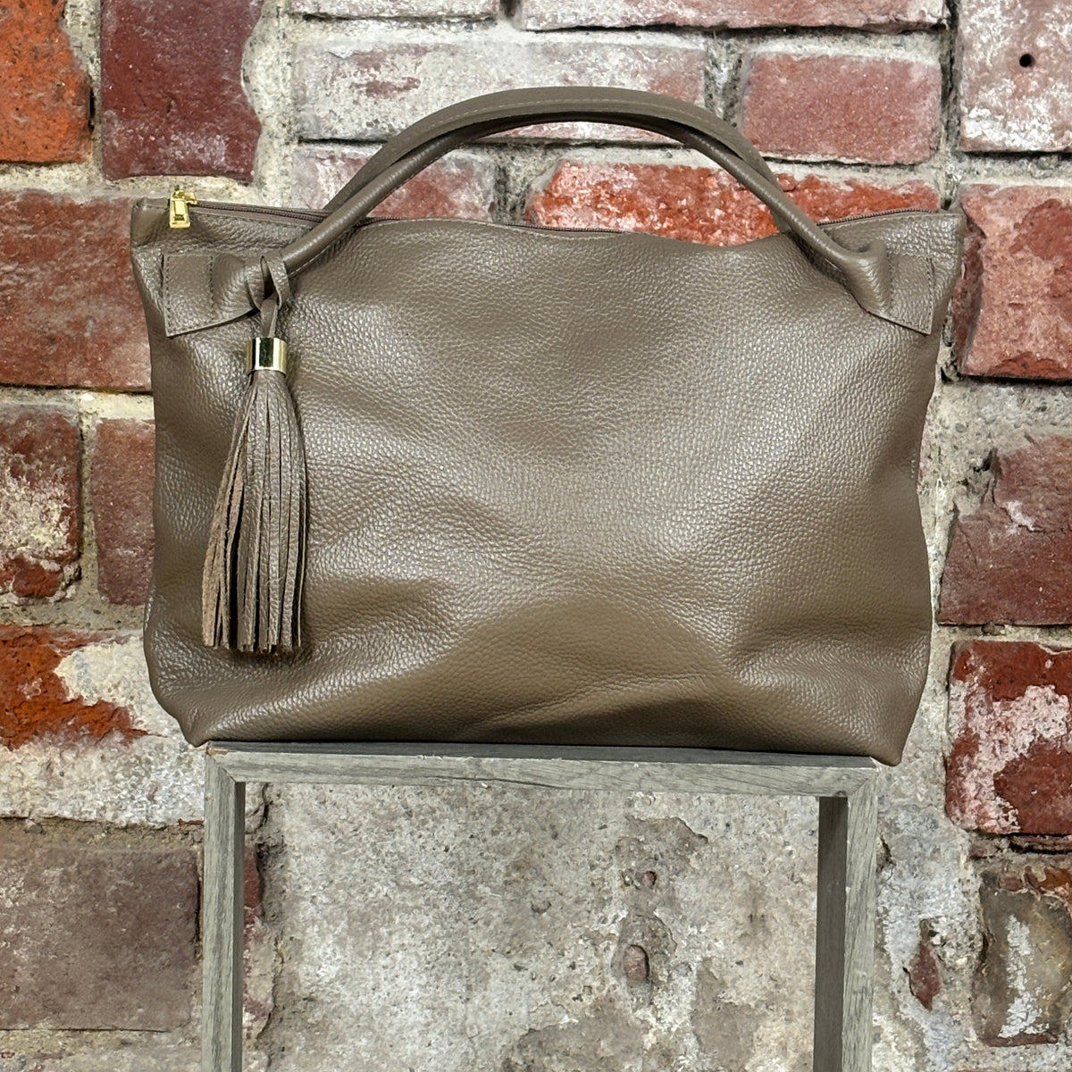 Borsa 2 manici corti Fango