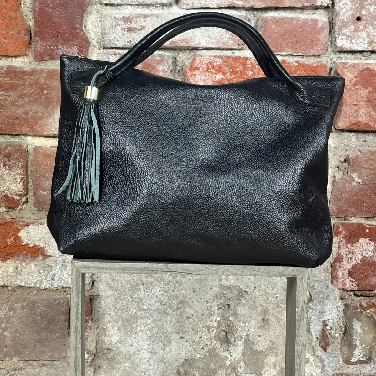 Borsa 2 manici corti Nero