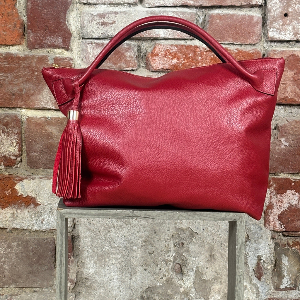Borsa 2 manici corti Rosso