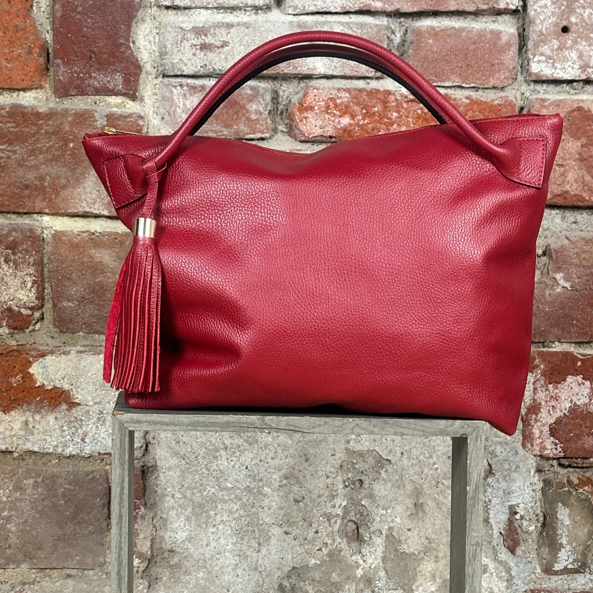Borsa 2 manici corti Rosso