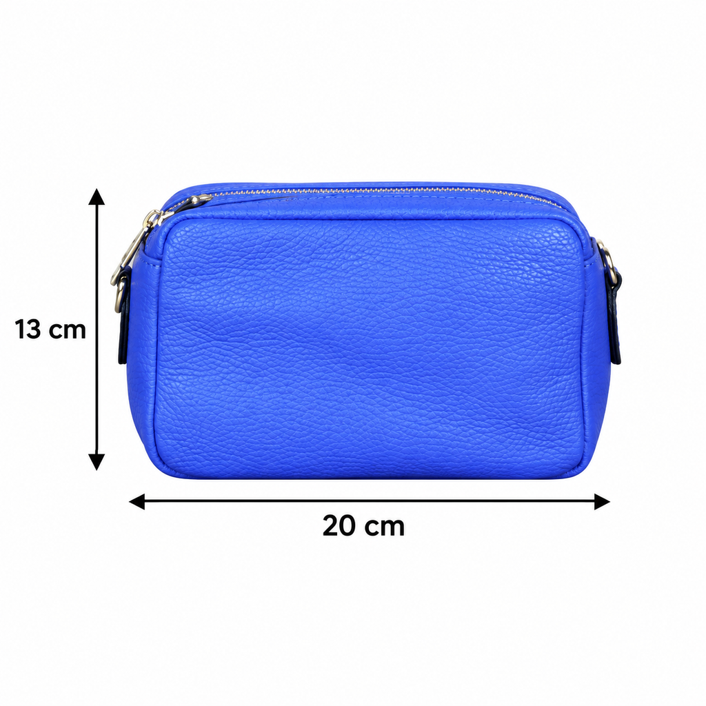 Pochette 2 zip Bluette