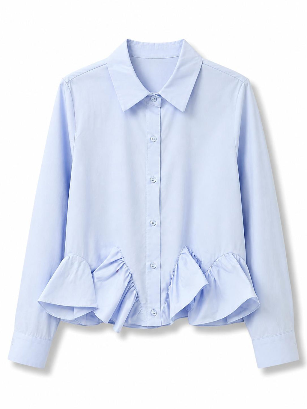 Camicia a balza  Azzurro