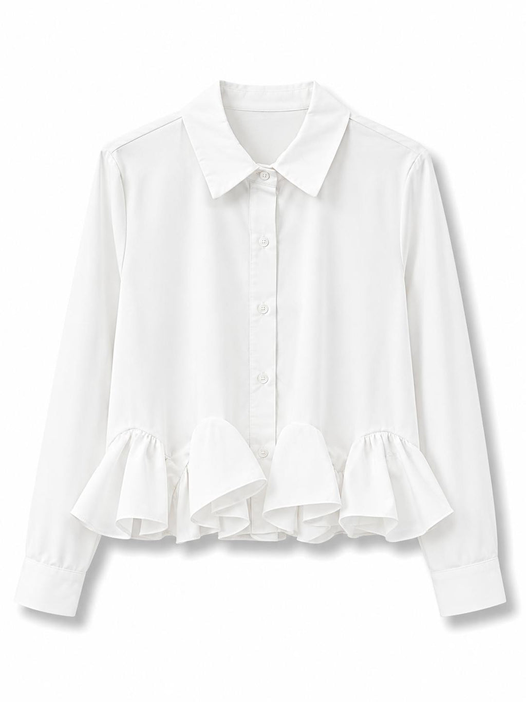 Camicia a balza  Bianco