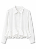 Camicia a balza  Bianco