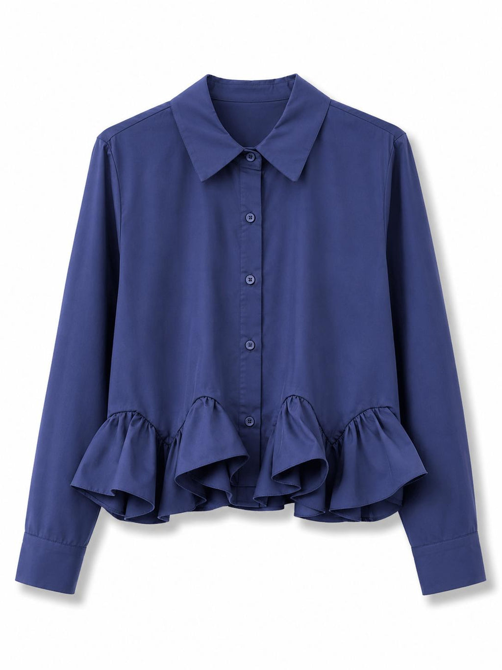 Camicia a balza  Blu