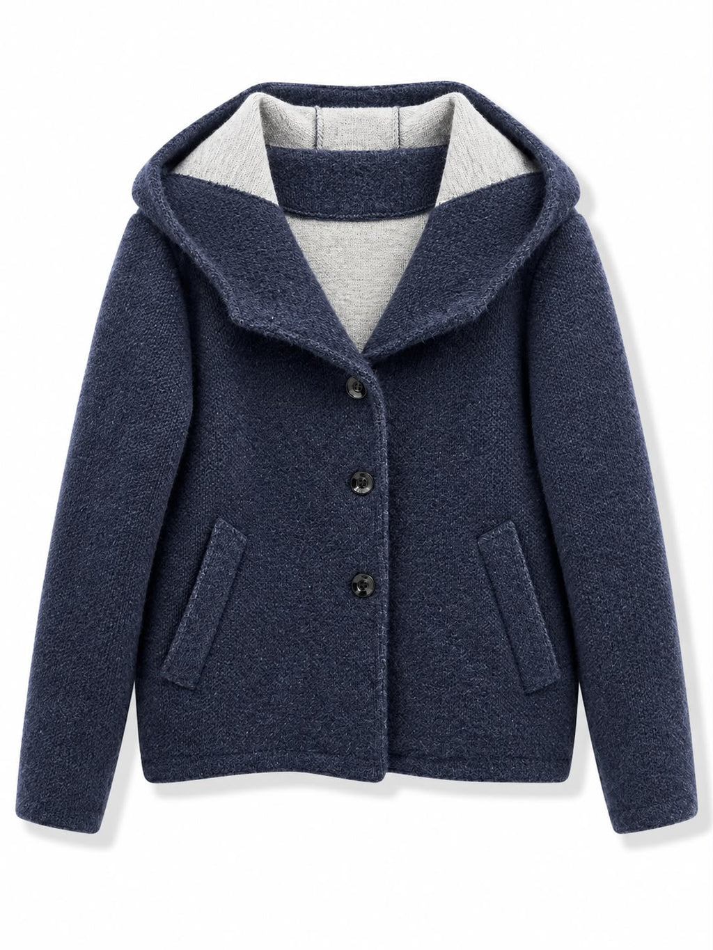 Giacca con cappuccio pelosetta Blu
